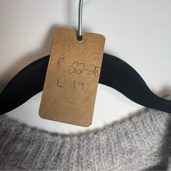 🐑 NWT Free People Dream Maker Vest Light Heather Grey | Sz Small | Alpaca Blend - Picture 6 of 11